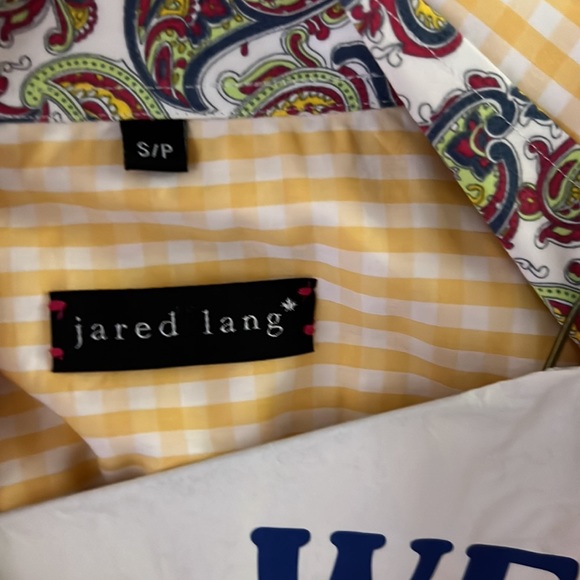 S/s super cute yellow and white small checker top. Size small petite. Like new. - Picture 3 of 6